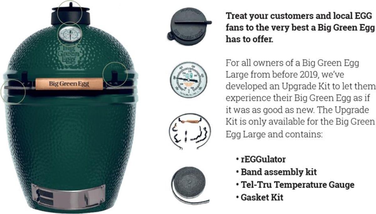 Big Green Egg Upgrade Kit L BBQWacht